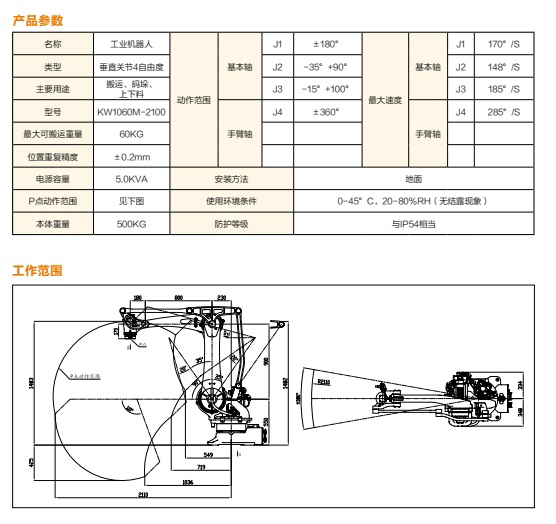 碼垛機(jī)技術(shù)參數(shù)